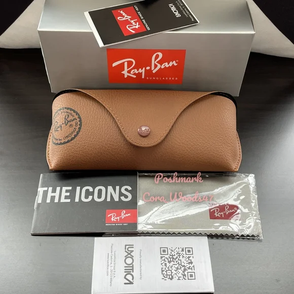 RayBan Aviator Gradient Brown RB3025 Gold Frame 58 / 62 Unisex New - Picture 11 of 16